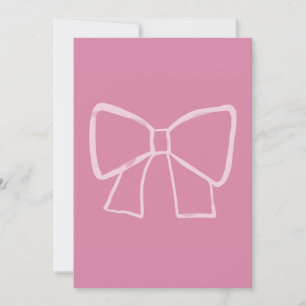 Minimalistisches rosa Band Einladung
