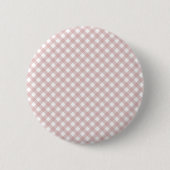 Minimalistisches rosa Farbmuster Kariert Button (Vorderseite)