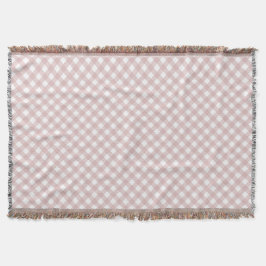 Minimalistisches rosa Farbmuster Kariert Decke