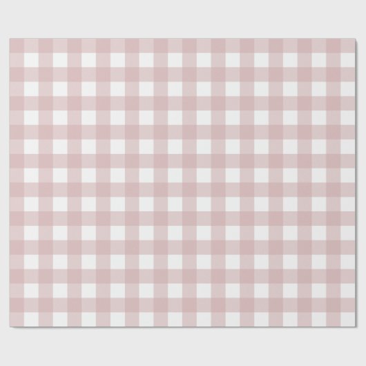 Minimalistisches rosa Farbmuster Kariert Geschenkpapier (Flach)