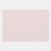 Minimalistisches rosa Farbmuster Kariert Geschenkpapier Set (Vorderseite 3)