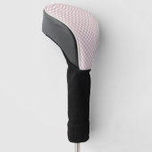 Minimalistisches rosa Farbmuster Kariert Golf Headcover (angewinkelt)