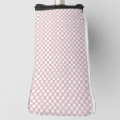 Minimalistisches rosa Farbmuster Kariert Golf Headcover (Rotieren 90)