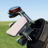 Minimalistisches rosa Farbmuster Kariert Golf Headcover (In Situ)