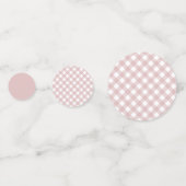 Minimalistisches rosa Farbmuster Kariert Konfetti (Vorderseiten)