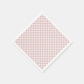 Minimalistisches rosa Farbmuster Kariert Serviette (Ecke)