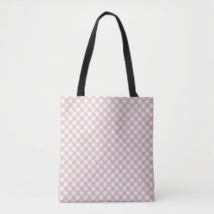 Minimalistisches rosa Farbmuster Kariert Tasche