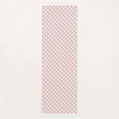 Minimalistisches rosa Farbmuster Kariert Yogamatte (Vorderseite)