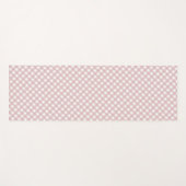 Minimalistisches rosa Farbmuster Kariert Yogamatte (Vorderseite (Horizontal))