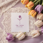Minimalistisches Rosa für Hochzeiten Gummistempel