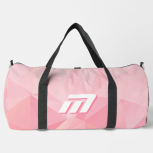 Minimalistisches rosa geometrisches motivierendes  duffle bag