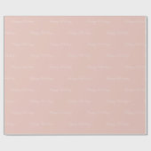 Minimalistisches rosa glückliches geschenkpapier (Flach)