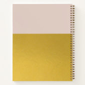 Minimalistisches Rosa Gold Foil Dankesblatt Notizblock (Rückseite)