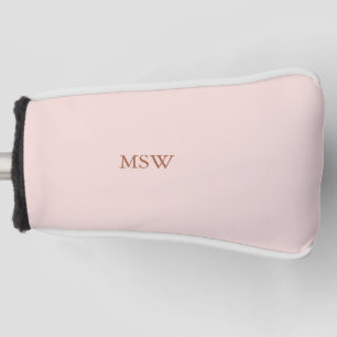 Minimalistisches Rosa, kundenspezifisch monogramm, Golf Headcover