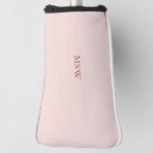 Minimalistisches Rosa, kundenspezifisch monogramm, Golf Headcover (Rotieren 90)