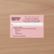 Minimalistisches Rosa mit dunkelrotem Text Hochzei