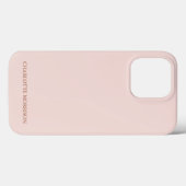 Minimalistisches Rosa mit elegantem Serifennamen Case-Mate iPhone Hülle (Rückseite (Horizontal))