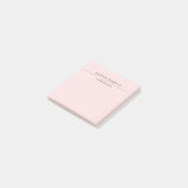 Minimalistisches Rosa Modern Post-it Klebezettel (angewinkelt)