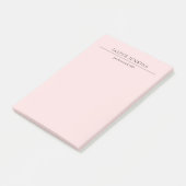 Minimalistisches Rosa Modern Post-it Klebezettel (angewinkelt)