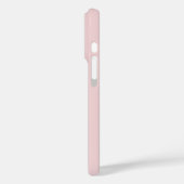 Minimalistisches rosa Monogramm Case-Mate iPhone Hülle (Rückseite / Links)