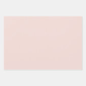 Minimalistisches Rosa, schlicht elegant und elegan Geschenkpapier Set (Vorderseite 3)