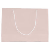 Minimalistisches Rosa, schlicht elegant und elegan Große Geschenktüte (Rückseite)