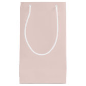 Minimalistisches Rosa, schlicht elegant und elegan Kleine Geschenktüte (Vorderseite)