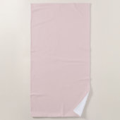 Minimalistisches Rosa, schlicht elegant und elegan Strandtuch (Vorderseite)