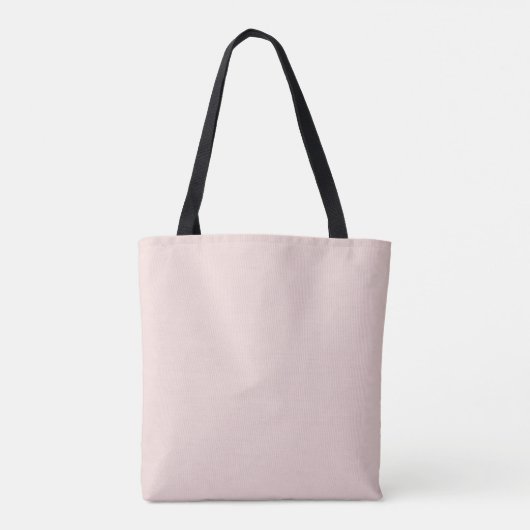 Minimalistisches Rosa, schlicht elegant und elegan Tasche (Rückseite)