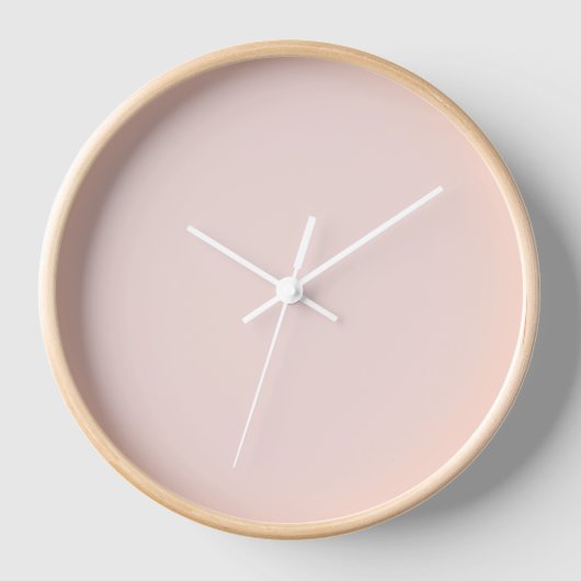 Minimalistisches Rosa, schlicht elegant und elegan Uhr (Vorderseite)