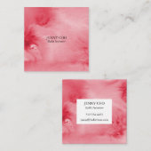 Minimalistisches, rosa strukturiertes Visitenkarte (Vorne/Hinten)