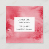 Minimalistisches, rosa strukturiertes Visitenkarte (Rückseite)