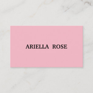 Minimalistisches Rosa und Pastell Lila Visitenkarte