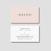 Minimalistisches Rosa Visitenkarte