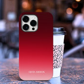 Minimalistisches Rot Case-Mate iPhone Hülle