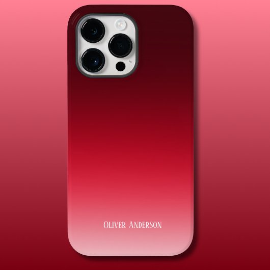 Minimalistisches Rot Case-Mate iPhone Hülle