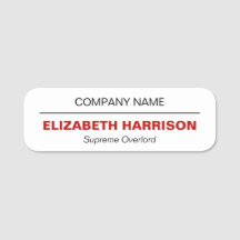 Minimalistisches Rot und Schwarz Beruflich