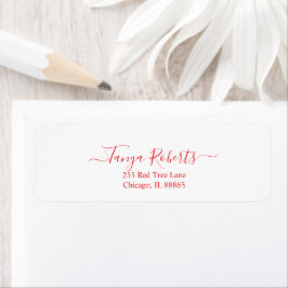 Minimalistisches Rotes Happy Holidays Elegante Typ