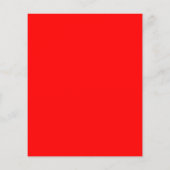 Minimalistisches rotes modernes Hochzeitsmenü (Rückseite)
