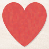 Minimalistisches rotes Muster, modernes niedliches Untersetzer (Vorderseite)