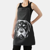 Minimalistisches Rottweiler-Gesicht-Design � Fette Schürze (InSitu)