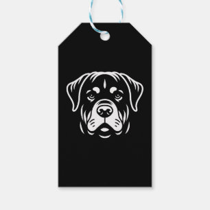 Minimalistisches Rottweiler-Gesichtdesign � Fette  Geschenkanhänger