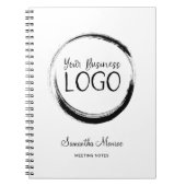 Minimalistisches Round-Business-Logo Notizblock (Vorderseite)