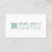 Minimalistisches RPH Visitenkarte (Rückseite)