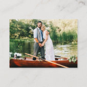 Minimalistisches RSVP Details-Foto für Hochzeitssz Begleitkarte (Rückseite)