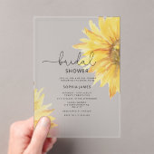 Minimalistisches rustikales Brautparty Acryleinladungen (Insitu (Handheld))