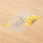 Minimalistisches rustikales Brautparty Acryleinladungen (Ablage )