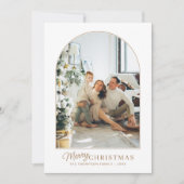 Minimalistisches rustikales Foto Weihnachten (Vorderseite)