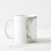 Minimalistisches rustikales Hochzeitsgeschenk Kaffeetasse (Links)