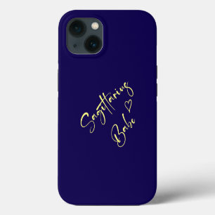 Minimalistisches Sagittarier-Design iPhone 13 Hülle